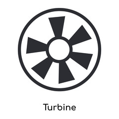 turbine icon isolated on white background. Simple and editable turbine icons. Modern icon vector illustration.