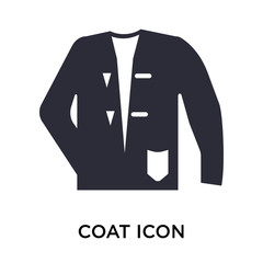 coat icon on white background. Modern icons vector illustration. Trendy coat icons