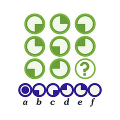 IQ test. Choose correct answer. Logical task, educational game for kids. development of logic, iq. Task game what comes next, Vector illustration