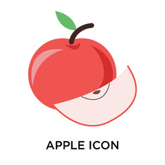 Apple icon vector sign and symbol isolated on white background, Apple logo concept