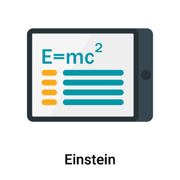 Einstein Icon Vector Sign And Symbol Isolated On White Background, Einstein Logo Concept