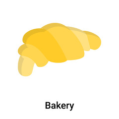 Bakery icon vector sign and symbol isolated on white background, Bakery logo concept