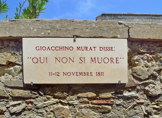 Castellabate (SA) - Lapide commemorativa di Gioaccchino Murat