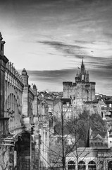 Fototapeta na wymiar Newcastle, panorama miasta, most Króla Edwarda VII. 