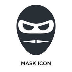 Mask icon vector sign and symbol isolated on white background, Mask logo concept