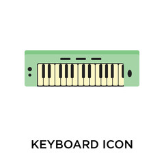 Keyboard icon vector sign and symbol isolated on white background, Keyboard logo concept