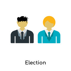 Election icon vector sign and symbol isolated on white background, Election logo concept