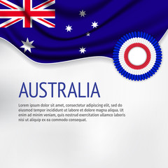 Australia flag background. Flag of Australia.