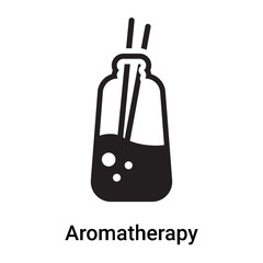 Aromatherapy icon vector sign and symbol isolated on white background, Aromatherapy logo concept