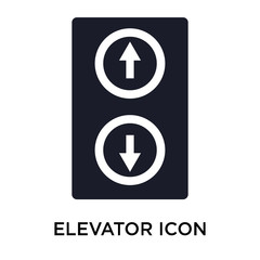 Elevator icon vector sign and symbol isolated on white background, Elevator logo concept