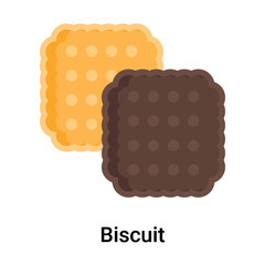 Biscuit icon vector sign and symbol isolated on white background, Biscuit logo concept