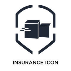 Insurance icon vector sign and symbol isolated on white background, Insurance logo concept