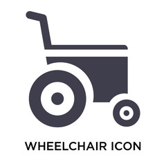 Wheelchair icon vector sign and symbol isolated on white background, Wheelchair logo concept