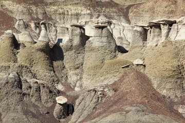 Hoodoos und Badlands Bisti Wilderness Area New Mexico USA