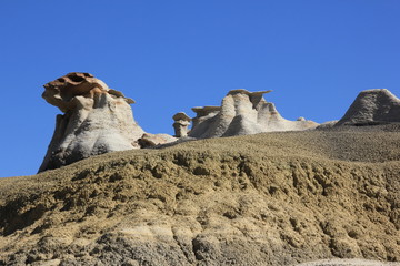 Hoodoos und Badlands Bisti Wilderness Area New Mexico USA
