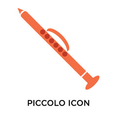 Piccolo icon vector sign and symbol isolated on white background, Piccolo logo concept