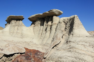 Hoodoos und Badlands Bisti Wilderness Area New Mexico USA