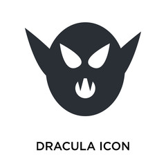 Dracula icon vector sign and symbol isolated on white background, Dracula logo concept