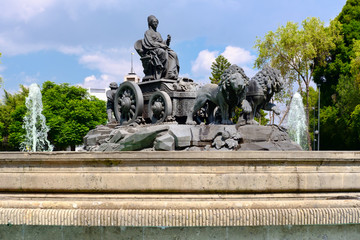 Obraz premium The fountain of Cibeles at Colonia Roma in Mexico City