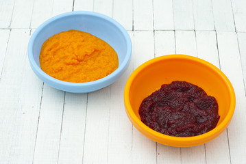baby foods from pumpkin and beet