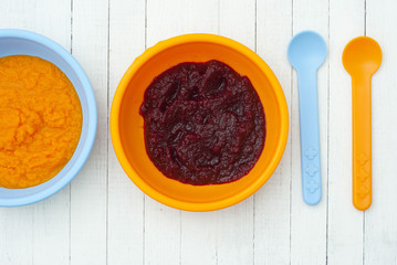 baby foods from pumpkin and beet