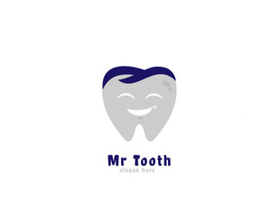 logo Mr tooth, dentist