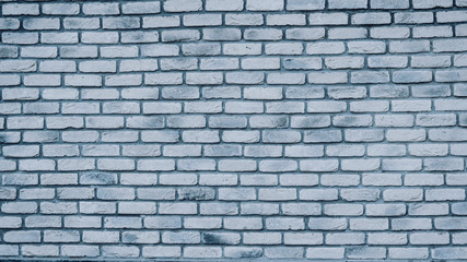 Gray old vintage brick wall, background, texture, black and white
