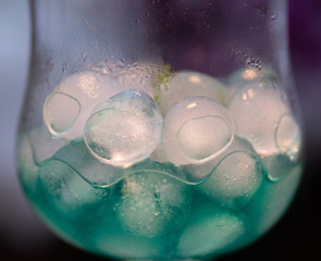 Glass with ice