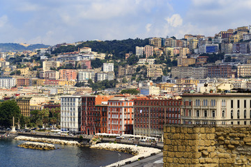 City of Naples in Campania, Italy cityscape