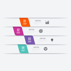 Vector illustration infographics four options