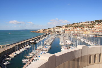 L’attrayante ville maritime de Sète, la petite Venise Languedocienne, Hérault, Occitanie, France

