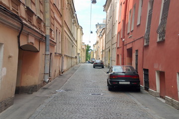 Narrow street of the old town.