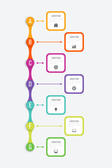 Vector illustration infographics 7 options