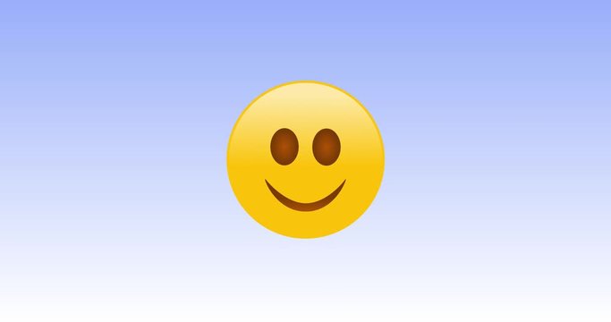Emoji pack on white/blue background, Happy sad love angry emojis