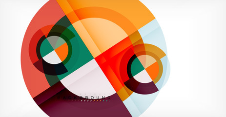 Fototapeta premium Vector circle abstract background