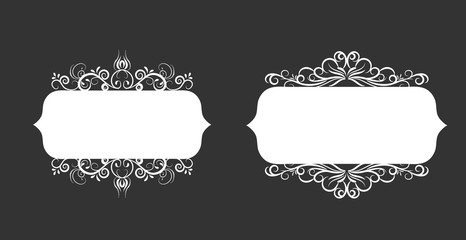 Vector illustration of old style label