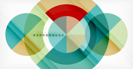 Vector circle abstract background