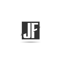 Initial Letter JF Logo Template Design
