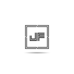 Initial Letter JF Logo Template Design