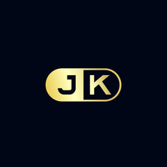 Initial Letter JK Logo Template Design