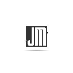 Initial Letter JM Logo Template Design