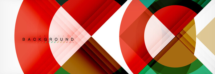 Obraz premium Vector circular geometric abstract background