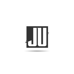 Initial Letter JU Logo Template Design