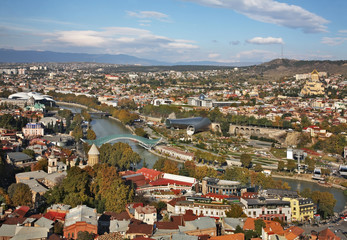 Panoramic view of Tbilisi. Georgia