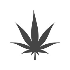 Cannabis leaf logo icon
