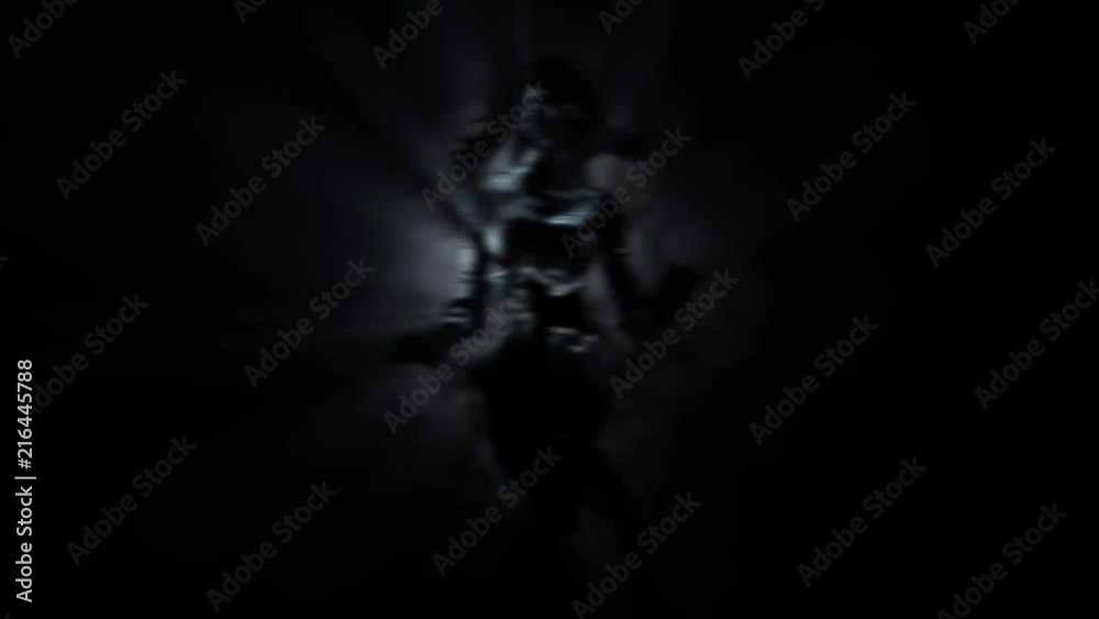 Wall mural woman ghost divinity mod 1 alpha matte 3d rendering animation
