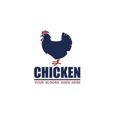 Fototapeta na wymiar chicken icon design isolated on white background