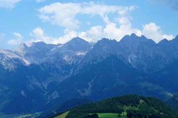 Fototapeta na wymiar Alpen Panorama