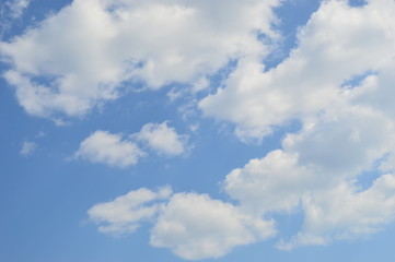 Clouds in the blue sky - Background