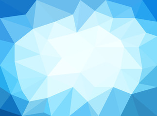 Obraz premium Light blue polygon background